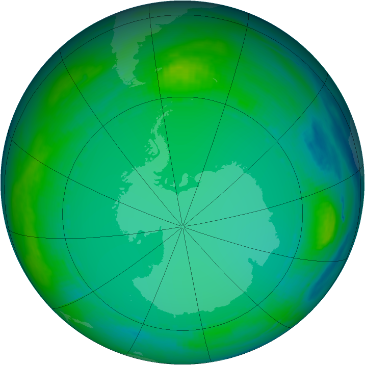 Ozone Map 1982-07-10